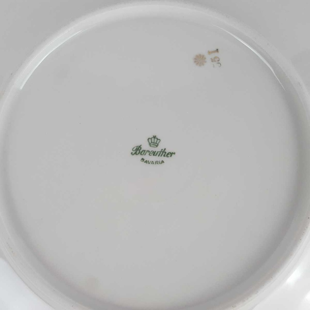 [2119152] 6er Set Kuchenteller Dessertteller Goldrand 19,5 cm Bareuther elfenbein Beige Bavaria gebraucht - gut Bild 7