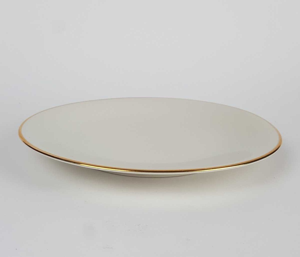 [2119153] 6er Set Kuchenteller Dessertteller Goldrand 19,5 cm Bareuther elfenbein 44 Beige Bavaria gebraucht - gut Bild 6
