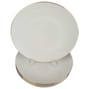 [2119154] 4er Set Kuchenteller Dessertteller Goldrand 19,6 cm Winterling Marktleuthen Elfenbein Beige Bavaria gebraucht - gut Bild 2