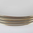 [2119154] 4er Set Kuchenteller Dessertteller Goldrand 19,6 cm Winterling Marktleuthen Elfenbein Beige Bavaria gebraucht - gut Bild 4