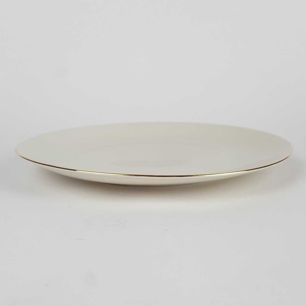 [2119154] 4er Set Kuchenteller Dessertteller Goldrand 19,6 cm Winterling Marktleuthen Elfenbein Beige Bavaria gebraucht - gut Bild 5
