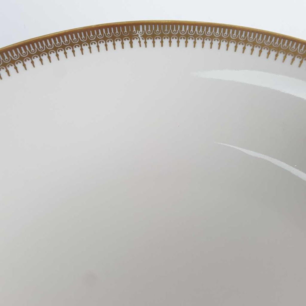 [2119155] 6er Set Suppenteller Goldrand Golddekor 22,3 cm Seltmann Weiden Vohenstrauß elfenbein 50 Beige gebraucht - gut Bild 5