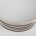 [2119157] 6er Set Untertasse Goldrand 14,4 cm Bavaria Germany weiß gebraucht - gut Bild 4