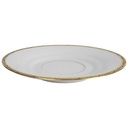 [458164333] Untertasse Goldrand 14,6 cm Schönwald Alt schwarz gold gebraucht - gut Bild 2