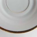 [458164333] Untertasse Goldrand 14,6 cm Schönwald Alt schwarz gold gebraucht - gut Bild 4