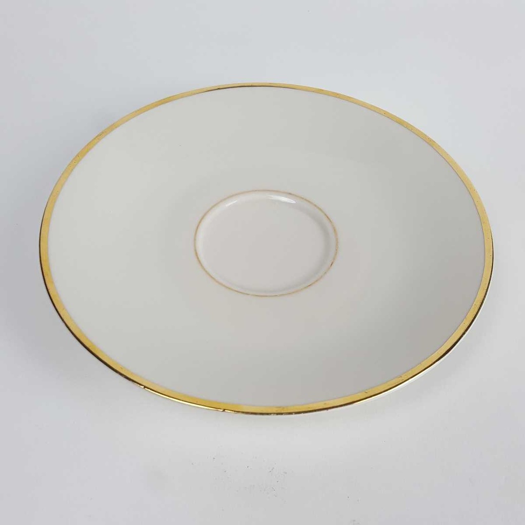 [458164335] Untertasse Goldrand 14,8 cm Seltmann Weiden Vohenstrauß Form 2491 gebraucht - gut Bild 3