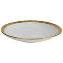 [458164336] Untertasse Goldrand 14,9 cm Kahla weiß gebraucht - gut Bild 2