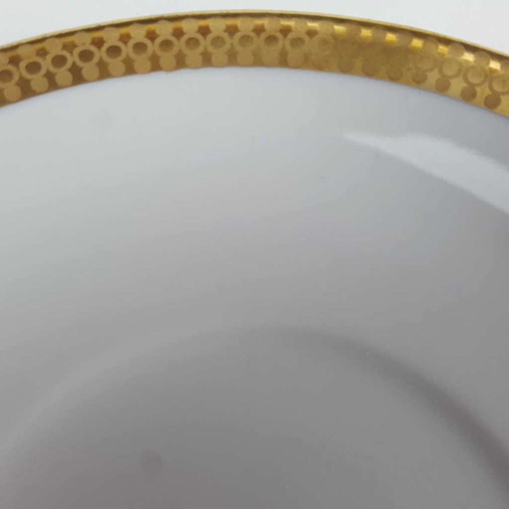 [458164336] Untertasse Goldrand 14,9 cm Kahla weiß gebraucht - gut Bild 3
