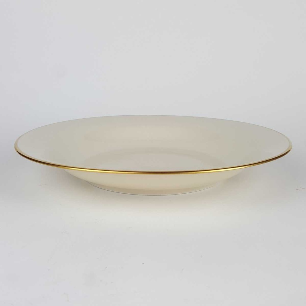 [2119159] 6er Set Suppenteller Goldrand 22,8 cm Zeh Scherzer Bavaria Germany elfenbein Beige gebraucht - gut Bild 5