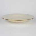 [2119159] 6er Set Suppenteller Goldrand 22,8 cm Zeh Scherzer Bavaria Germany elfenbein Beige gebraucht - gut Bild 5