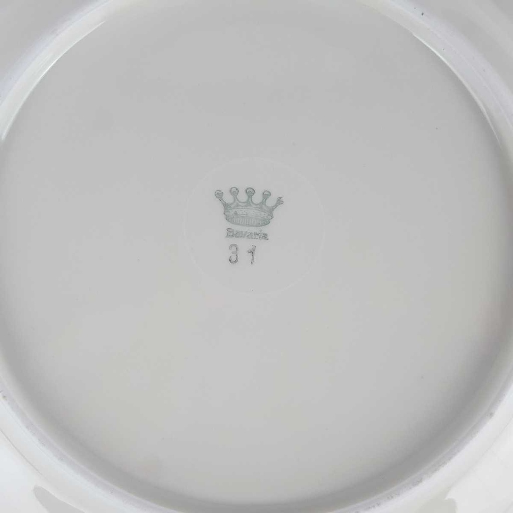 [2119159] 6er Set Suppenteller Goldrand 22,8 cm Zeh Scherzer Bavaria Germany elfenbein Beige gebraucht - gut Bild 6