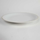 [2119160] 6er Set Speiseteller Essteller Goldrand 24,3 cm Seltmann Weiden Vohenstrauß weiß gebraucht - gut Bild 7