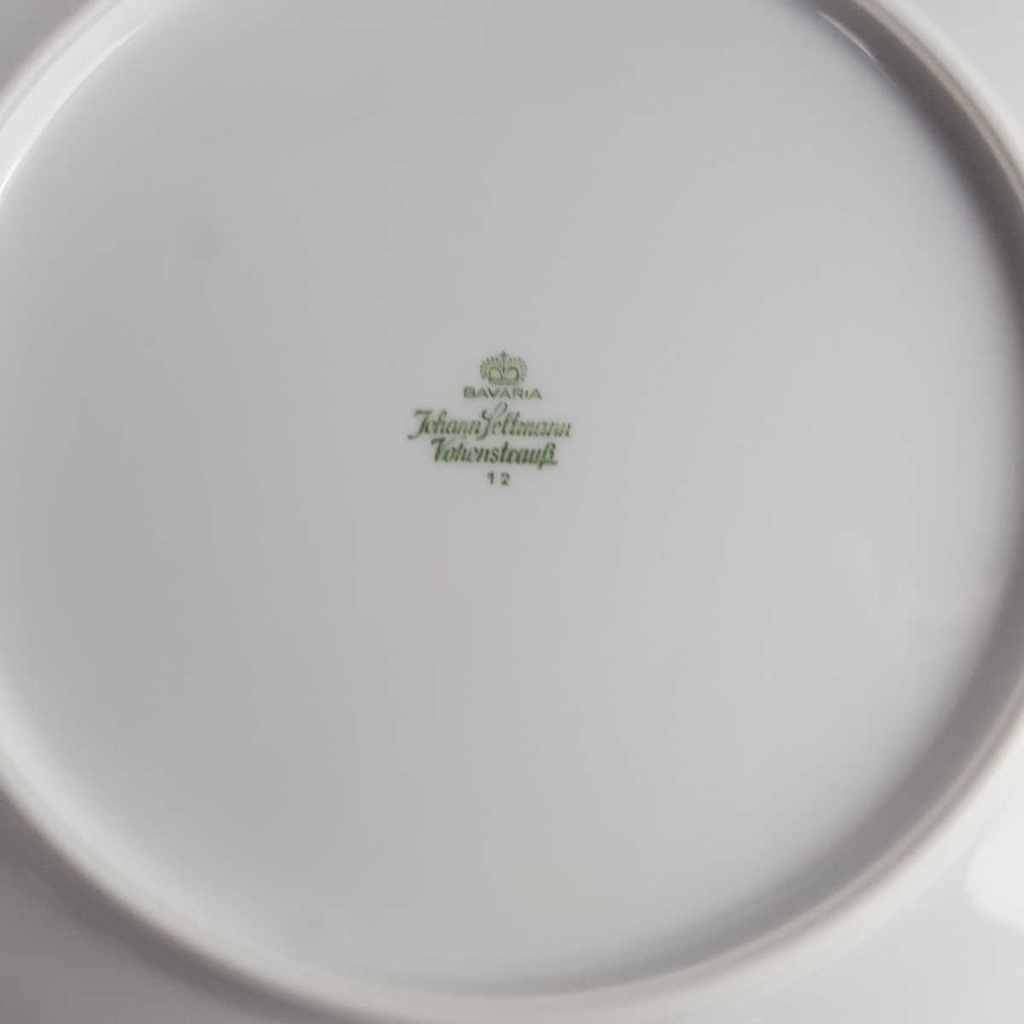 [2119160] 6er Set Speiseteller Essteller Goldrand 24,3 cm Seltmann Weiden Vohenstrauß weiß gebraucht - gut Bild 8