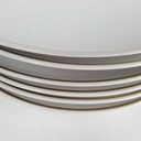 [2119161] 6er Set Speiseteller Essteller Goldrand 24,2 cm Bavaria Germany weiß gebraucht - gut Bild 4