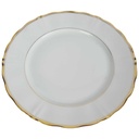 [458164349] Speiseteller Essteller Goldrand 24,7 cm Fürstenberg Weiß gebraucht - gut Bild 2