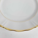 [458164349] Speiseteller Essteller Goldrand 24,7 cm Fürstenberg Weiß gebraucht - gut Bild 3