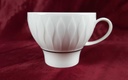 [45816435] Kaffeetasse mit Untertasse Tasse 2tlg Thomas Porzellan Lanzette Platinrand Weiß Bild 3