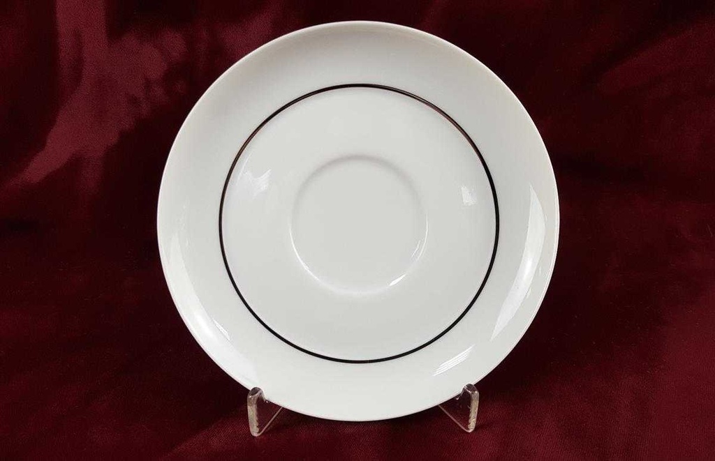 [45816435] Kaffeetasse mit Untertasse Tasse 2tlg Thomas Porzellan Lanzette Platinrand Weiß Bild 7