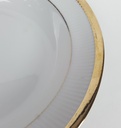 [458164350] Suppenteller Goldrand 4 cm Chodziez gebraucht - gut Bild 3