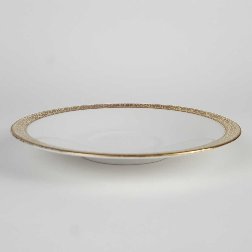 [458164360] Untertasse Golddekor 14,3 cm Hutschenreuther Arzberg weiß gebraucht - gut Bild 2