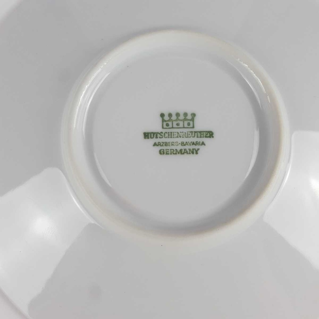 [458164360] Untertasse Golddekor 14,3 cm Hutschenreuther Arzberg weiß gebraucht - gut Bild 5