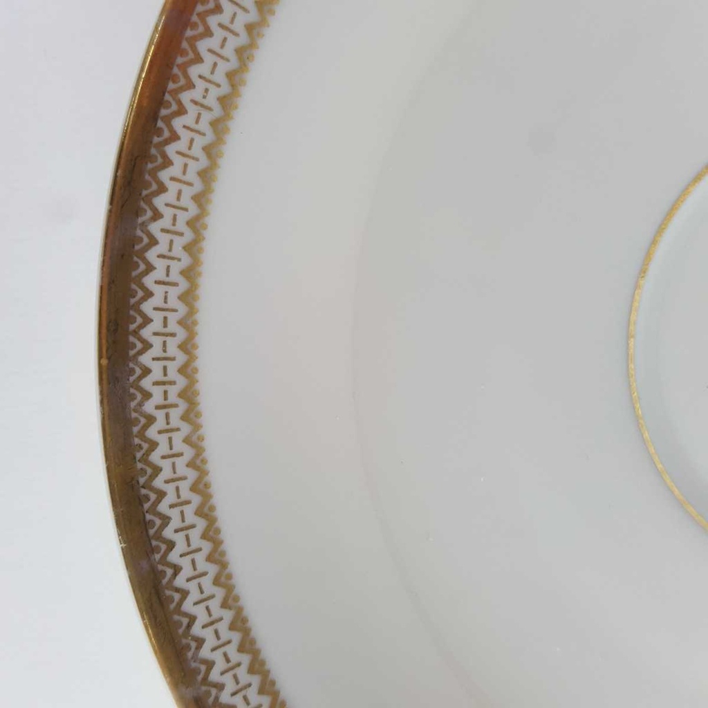 [458164361] Untertasse Goldrand 15,1 cm Seltmann Weiden Vohenstrauß elfenbein Beige gebraucht - gut Bild 4