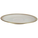 [458164362] Untertasse Goldrand 14,9 cm Seltmann Weiden Vohenstrauß elfenbein gebraucht - gut Bild 2