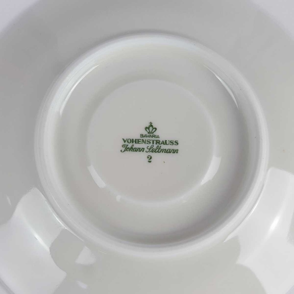 [458164362] Untertasse Goldrand 14,9 cm Seltmann Weiden Vohenstrauß elfenbein gebraucht - gut Bild 5