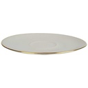[458164363] Untertasse Goldrand 14,7 cm Bareuther elfenbein gebraucht - gut Bild 2