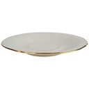 [458164364] Untertasse Goldrand 14,5 cm Winterling Marktleuthen Elfenbein Bavaria gebraucht - gut Bild 2