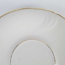[458164364] Untertasse Goldrand 14,5 cm Winterling Marktleuthen Elfenbein Bavaria gebraucht - gut Bild 3