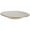 [458164365] Untertasse Goldrand 14,3 cm Schumann Bavaria geriffelt elfenbein gebraucht - gut Bild 2