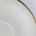 [458164365] Untertasse Goldrand 14,3 cm Schumann Bavaria geriffelt elfenbein gebraucht - gut Bild 4