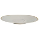 [458164366] Untertasse Goldrand 15,2 cm PMR Jaeger & Co Bavaria elfenbein gebraucht - gut Bild 2