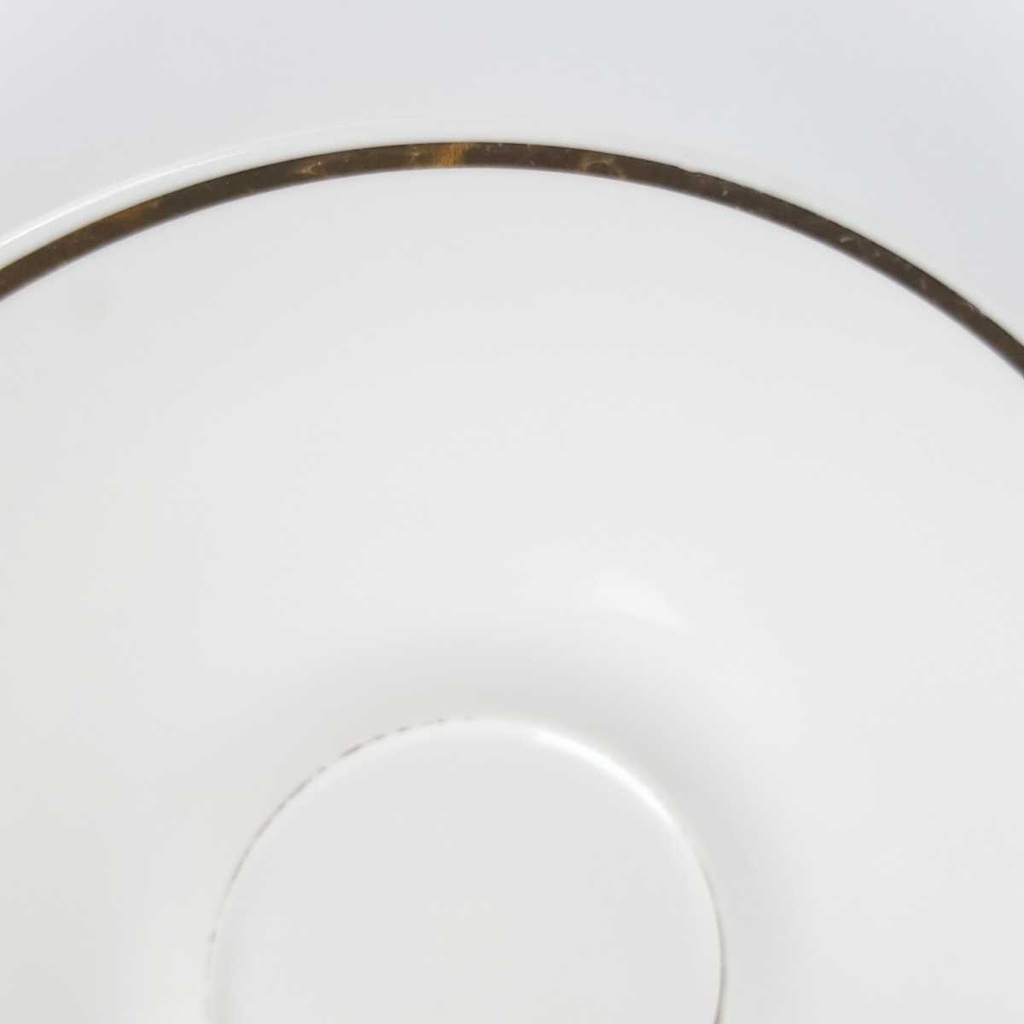 [458164366] Untertasse Goldrand 15,2 cm PMR Jaeger & Co Bavaria elfenbein gebraucht - gut Bild 3