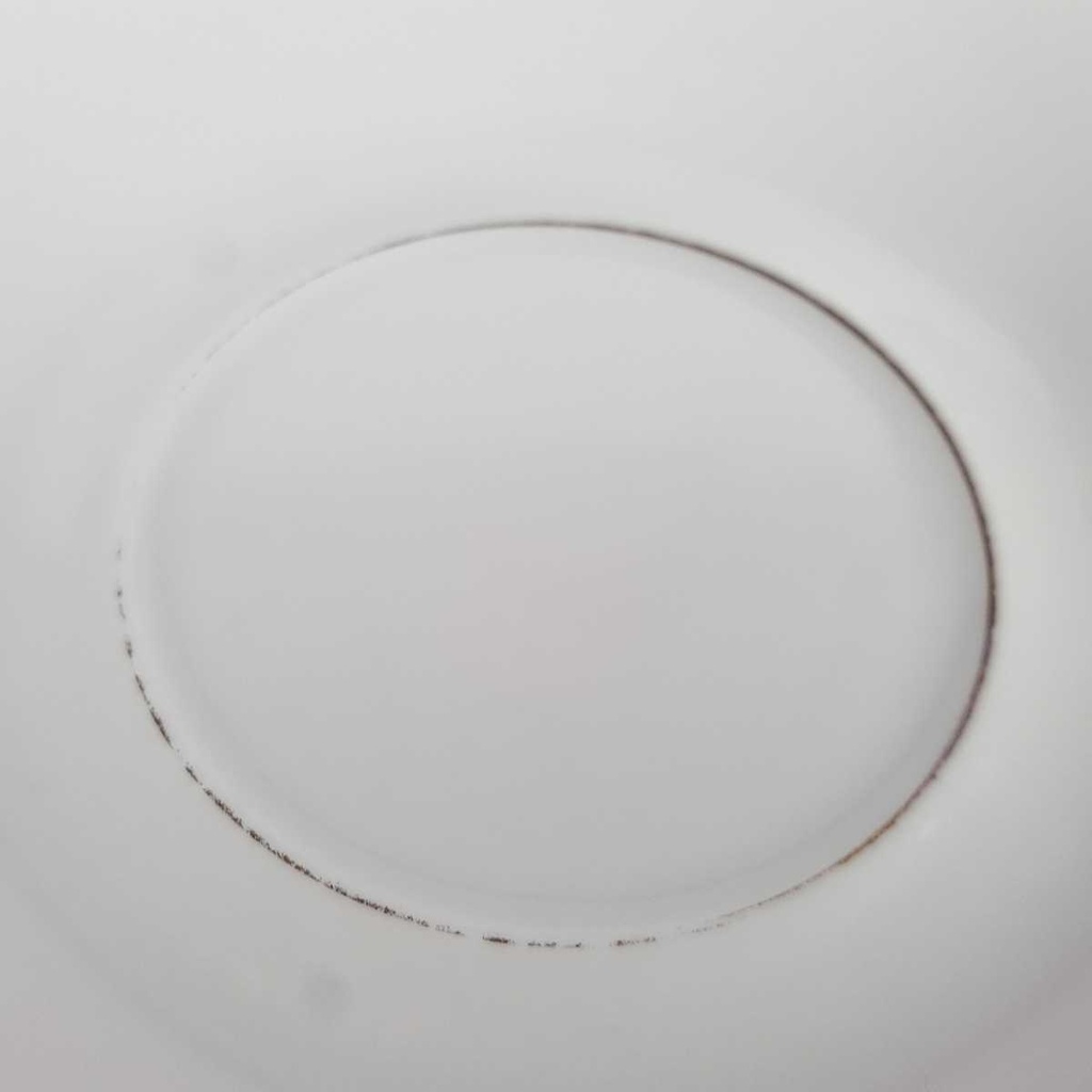 [458164366] Untertasse Goldrand 15,2 cm PMR Jaeger & Co Bavaria elfenbein gebraucht - gut Bild 5