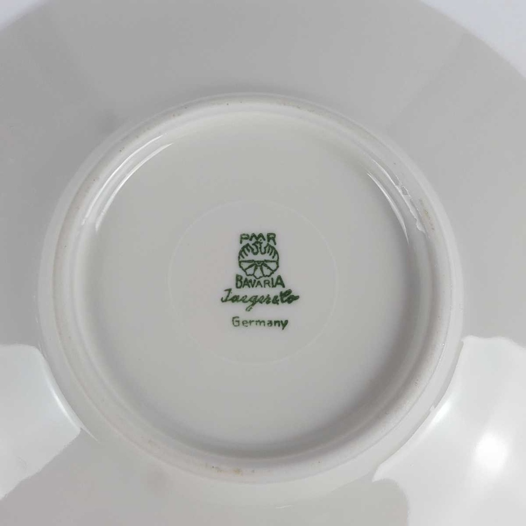 [458164366] Untertasse Goldrand 15,2 cm PMR Jaeger & Co Bavaria elfenbein gebraucht - gut Bild 6