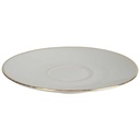 [458164367] Untertasse Goldrand 15 cm Winterling Marktleuthen Elfenbein Bavaria gebraucht - gut Bild 2