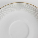 [458164368] Untertasse Goldrand 15 cm Winterling Kirchenlamitz grau Dekor gebraucht - gut Bild 3