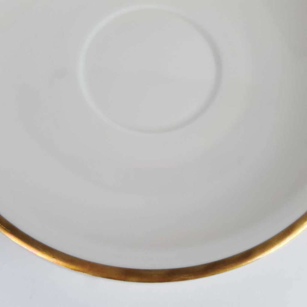 [458164369] Untertasse Goldrand 16,8 cm Händel Bavaria elfenbein gebraucht - gut Bild 3