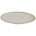 [458164371] Untertasse Goldrand 15,5 cm Kaiser Porzellan Alka Kunst 2007 Elfenbein Bavaria gebraucht - gut Bild 2