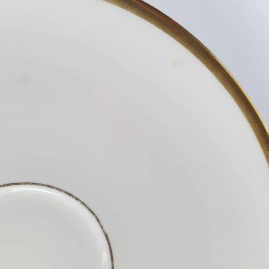 [458164371] Untertasse Goldrand 15,5 cm Kaiser Porzellan Alka Kunst 2007 Elfenbein Bavaria gebraucht - gut Bild 3