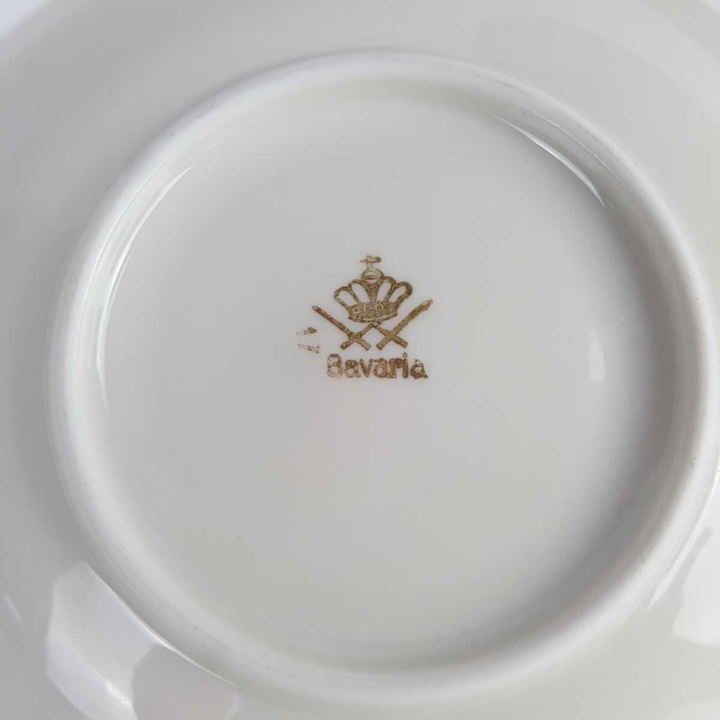 [458164372] Untertasse Goldrand 14,8 cm Winterling Marktleuthen Elfenbein Bavaria gebraucht - gut Bild 5