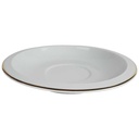 [458164373] Untertasse Goldrand 15,8 cm Burg Lindau Weiß gebraucht - gut Bild 2