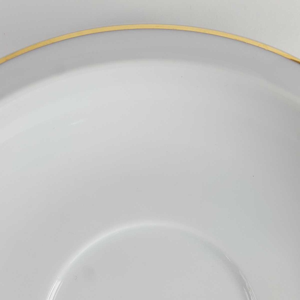 [458164373] Untertasse Goldrand 15,8 cm Burg Lindau Weiß gebraucht - gut Bild 4