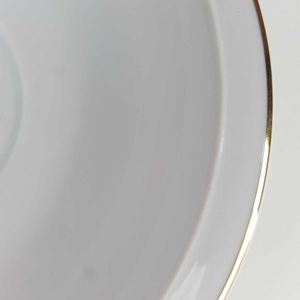 [458164373] Untertasse Goldrand 15,8 cm Burg Lindau Weiß gebraucht - gut Bild 5