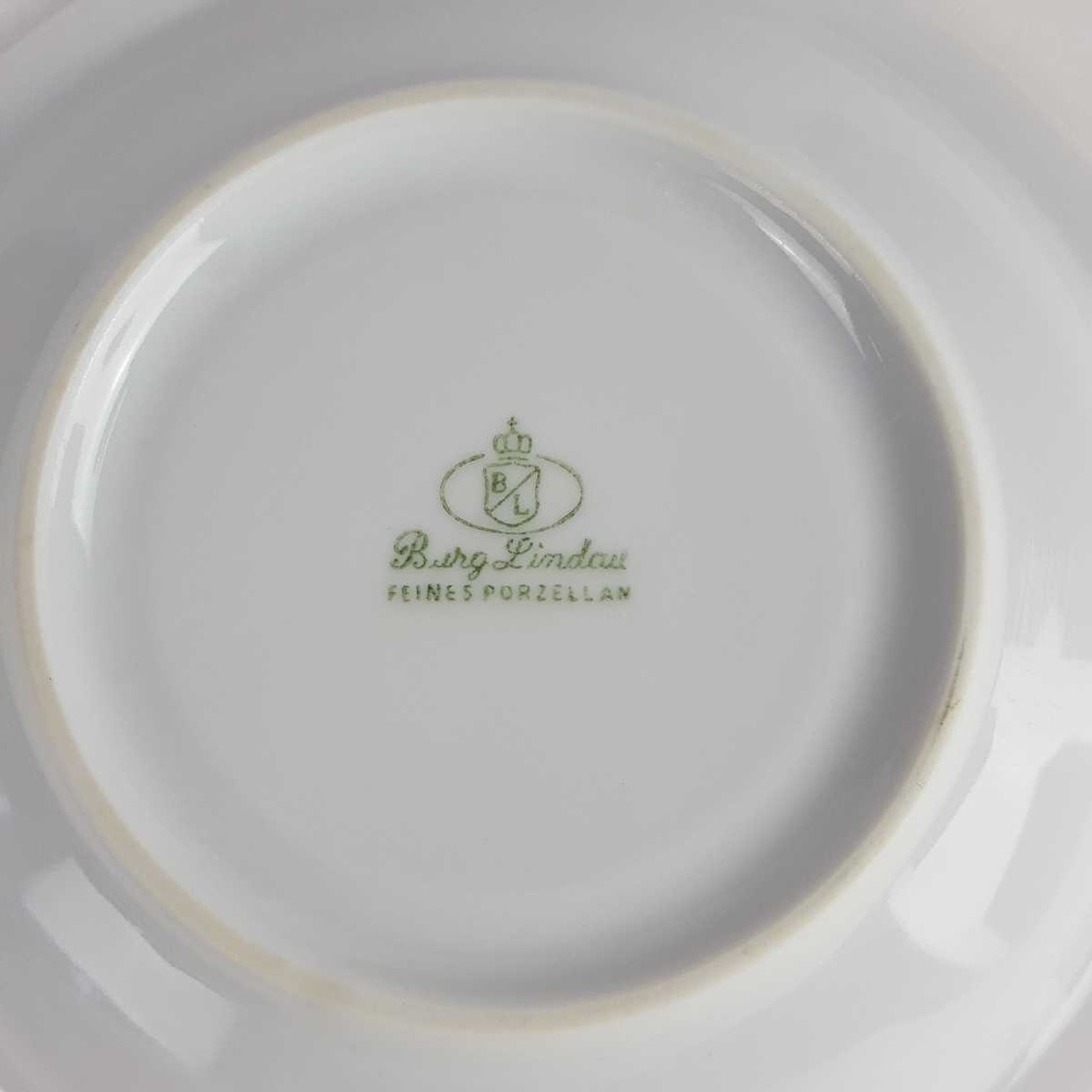 [458164374] Untertasse Goldrand 16,1 cm Burg Lindau Weiß gebraucht - gut Bild 6