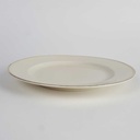 [2119163] 5er Set Kuchenteller Dessertteller Goldrand 19,3 cm Hutschenreuther elfenbein Beige gebraucht - akzeptabel Bild 6