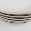 [2119166] 6er Set Suppenteller Goldrand 22,6 cm Bavaria Weiß gebraucht - gut Bild 3
