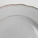 [2119167] 6er Set Suppenteller Goldrand 24,1 cm Bavaria Weiß gebraucht - gut Bild 4